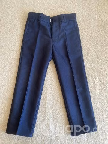 Traje zapatos y humita para niño azul marino