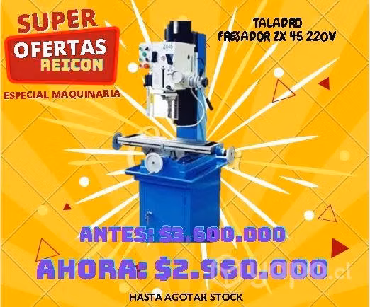 Taladro Fresasor 2X 45 220V