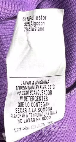 Polera Corta Entallada Marca PCFK Talla M lila