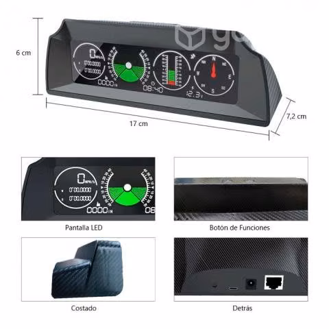 Velocímetro Inclinómetro Brújula GPS X90 Jeep Cami