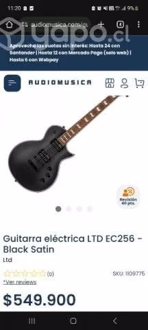 Guitarra LTD EC-256 blanca