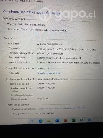 Nootebook Asus - Imagen 2