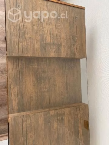 Escritorio Homy, Madera y vidrio templado