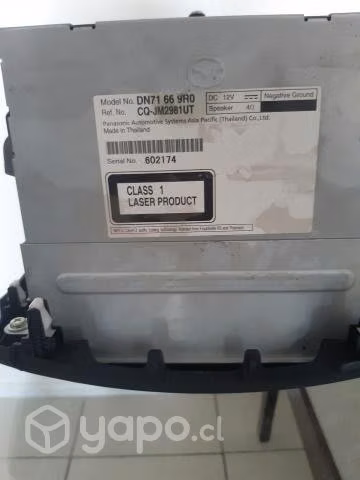 Radio original Mazda 2 año 2012