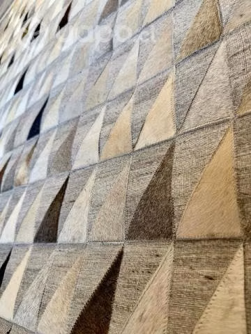Alfombra natural leather design