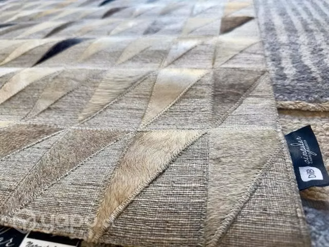 Alfombra natural leather design