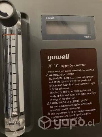 CONCENTRADOR OXIGENO RAGO HASTA 10 lts/min
