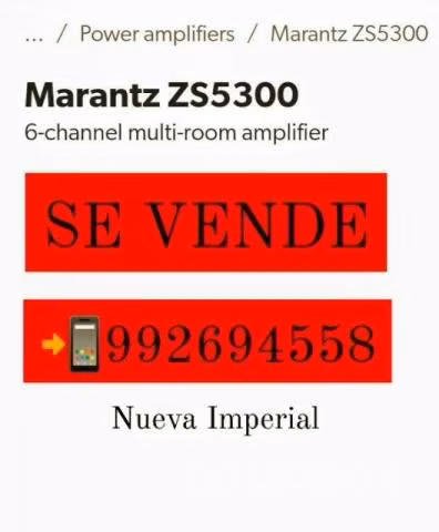 Amplificador maranztz multizona