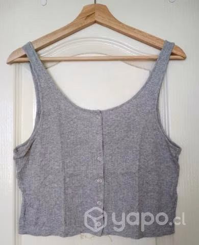 Polera gris H&M - Imagen 2