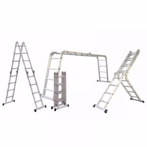 Escalera Plegable de Aluminio con 16 Peldaños
