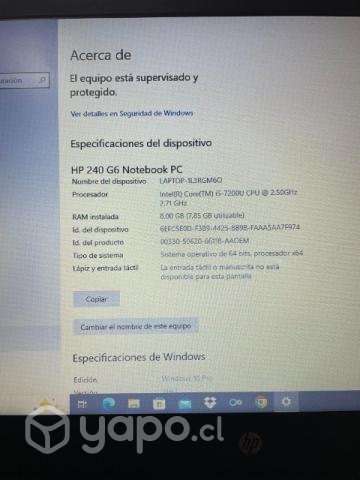 Notbook HP 240 G6 - Imagen 4