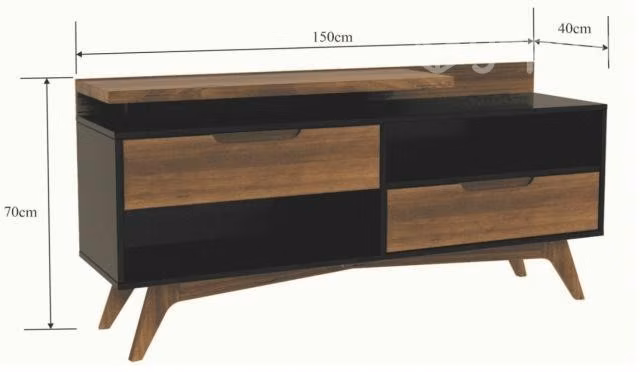 Rack TV 100% madera diseño Nórdico