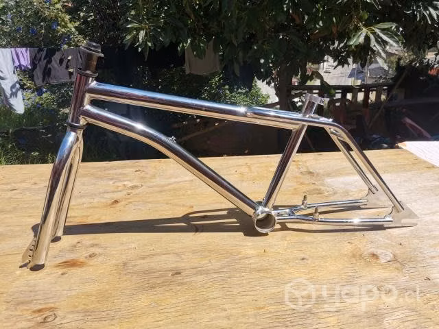 Marco bicicleta bmx. Nuevo cromado - Imagen 3