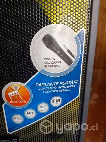 Parlante portátil karaoke marca Master-G - Imagen 2