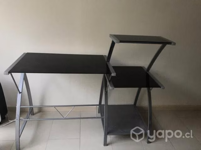 Escritorio de vidrio templado grande