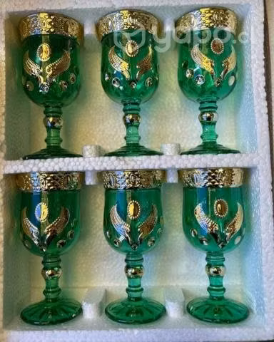 Hermosas copas turcas ,juego de 6