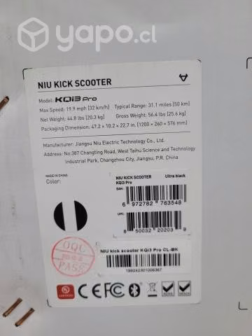 Scooter Electrico KQi3 Pro Nuevo