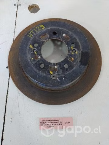 Disco Tambor Freno Tra Izq (HT129) Hyundai Tucson