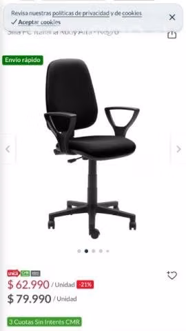 Silla de escritorio nueva