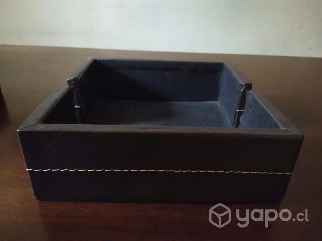 Set ecocuero de bandeja+ hielera+ ser de vasos + - Imagen 5