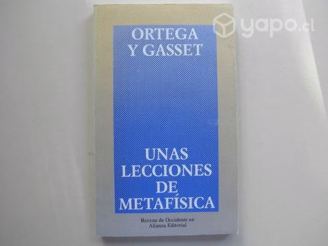Unas lecciones de Metafísica