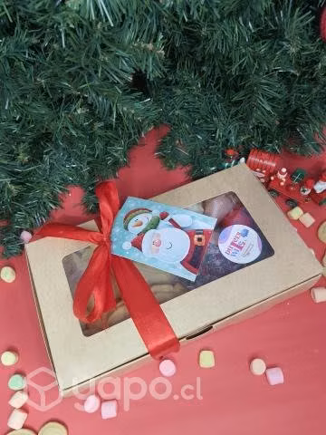 Caja de galletas navideñas para decorar