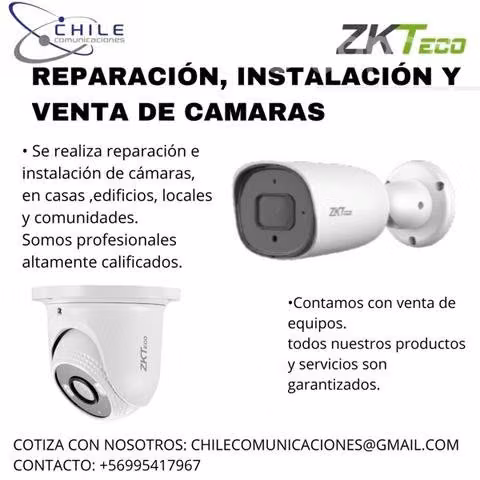 Reparación y venta de cámara zkteco