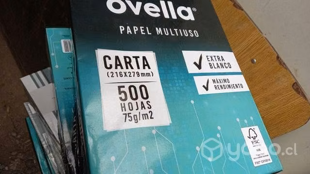 Resmas tamaño carta y oficio