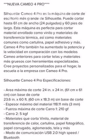 Silhouette cameo 4 pro - Imagen 4