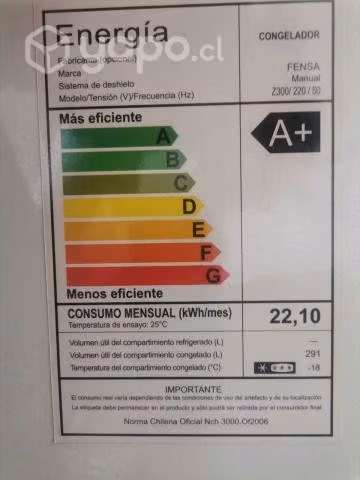 Congeladora Fensa Z300