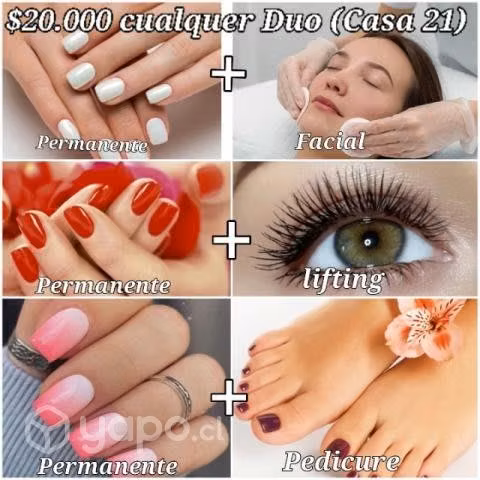 Manicure ,pedicure,Depilación y otros