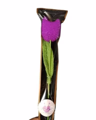 Tulipanes tejidos