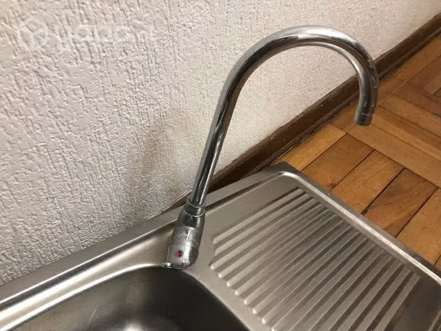 Lavaplatos empotrado acero inoxidable con llave - Imagen 4