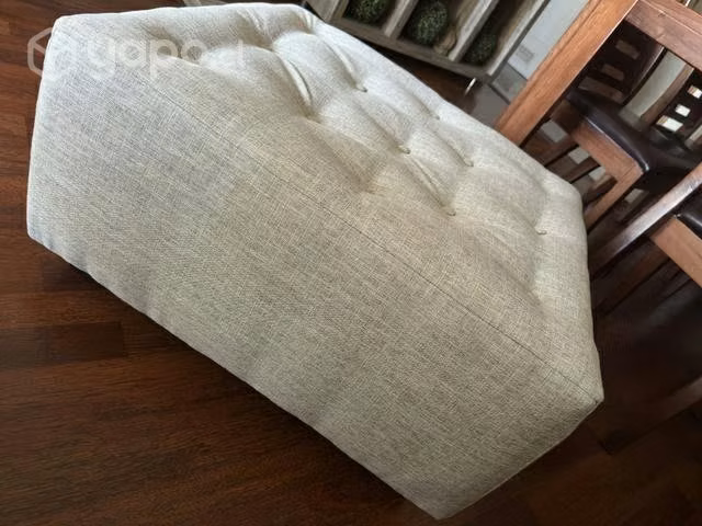 Banqueta estilo otomano lino reforzado
