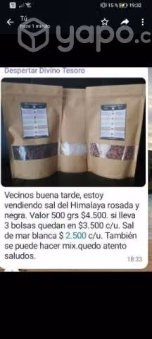 Sal de cocina variedades