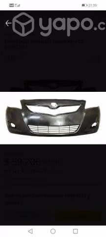 Parachoque yaris 2006-2013 sedan - Imagen 2