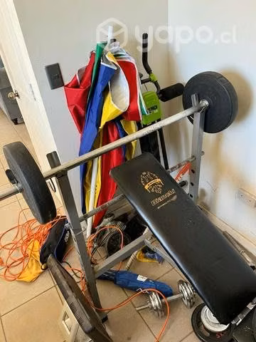 Banca y barra con 30 kilos - Imagen 4