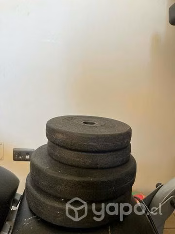 Banca y barra con 30 kilos - Imagen 3
