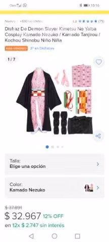 Codpley niña nezuko