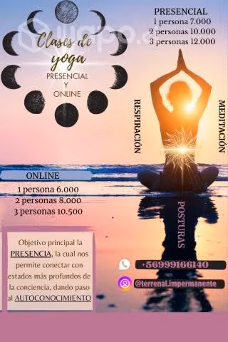 Profesora de Yoga