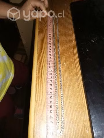 Cadena de plata hombre