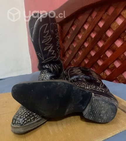 Botas cuero y cuero de caimán - Imagen 3
