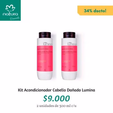 Kit Acondicionador Cabello Dañado Lumina