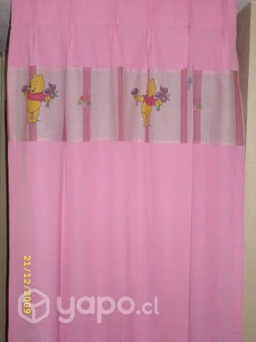 Cortinas de tela con diseños disney