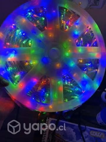 Carrete de 100mts de luces led multicolor y cálida