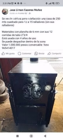 Vendo caldera calefacción central a leña