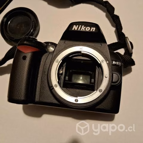 Camara nikon d40 solo body funcionando