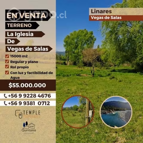 Se vende terreno 15000m2 linares