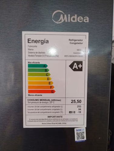 REFRIGERADOR MIDEA MRFS-3560S463FW