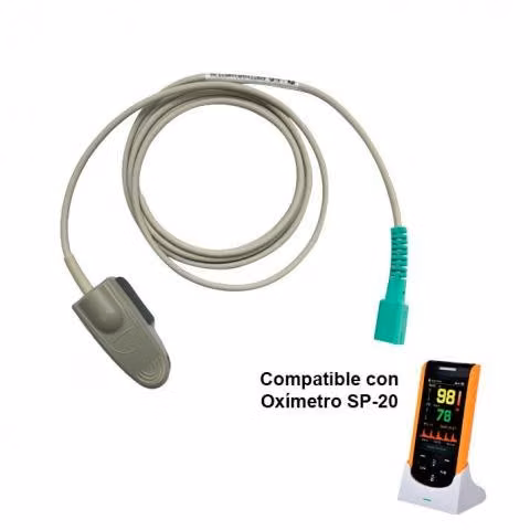 Sonda Adultos Compatible Oximetro SP20 - Imagen 6